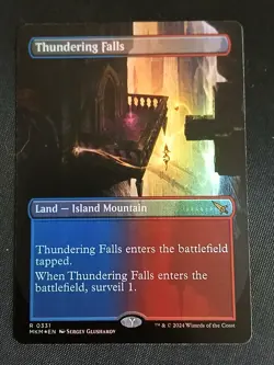 Thundering Falls (Borderless) 0331 Murders at Karlov Manor Foil Near Mint - Image 1