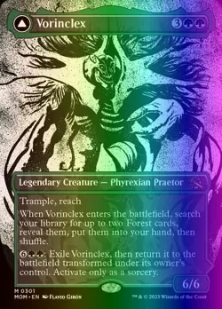 MTG Magic the Gathering Vorinclex (301/548) March of the Machine LP FOIL - Image 1