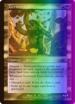 MTG Territorial Kavu (425/767) Modern Horizons 2 LP FOIL- Retro - Image 1