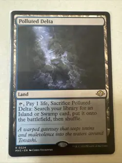 MTG: Polluted Delta | Modern Horizons 3 224 NM Magic the Gathering - Image 1