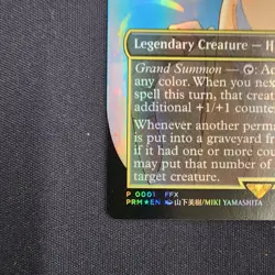 Yuna Grand Summoner Promo 0001 Final Fantasy MTG Borderless Foil Magic Gathering - Image 5