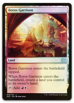 mtg magic Garnison de Boros garrison FOIL FRENCH vf fr double masters 2022 - Image 1