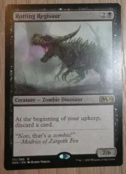 mtg rotting regisaur ENGLISH FRENCH m20 magic 2020 regisaure pourrissant 4 avail - Image 1