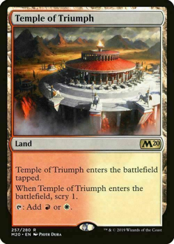 mtg magic 2020 m20 Temple of Triumph ENGLISH Temple du triomphe - Image 1