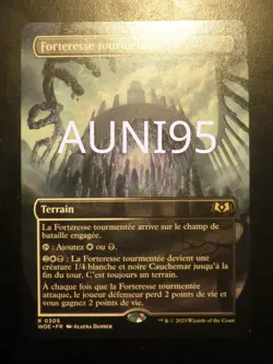 mtg magic Restless Fortress extended borderless FRENCH fr Forteresse tourmentee - Image 1