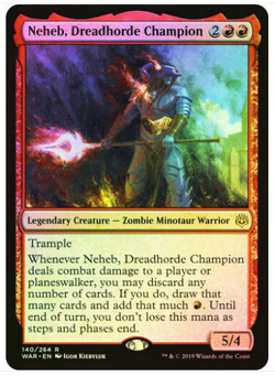 mtg magic neheb, dreadhorde champion FOIL ENGLISH de la horde d'effroi 2 availab - Image 1