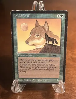 Magic the Gathering (MTG) Wyluli Wolf Arabian Nights Common TCG HP - Image 1