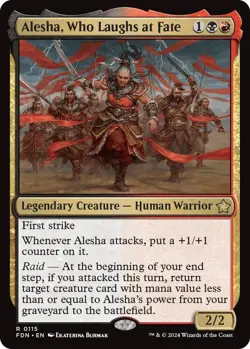 Alesha, Who Laughs at Fate (0115) - Foundations - Rare - Image 1