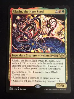 1x Ulasht, the Hate Seed (143) Kamigawa Neon Dynasty Commander LP MTG Magic x1 - Image 1