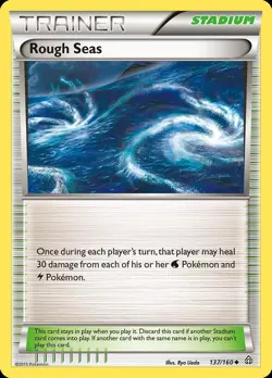 Pokemon Rough Seas (137/164) Primal Clash LP - Image 1
