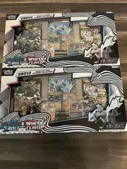 Pokemon Black Bolt & White FLARE Unova Premium Collection Box (24 Packs!) - Image 1
