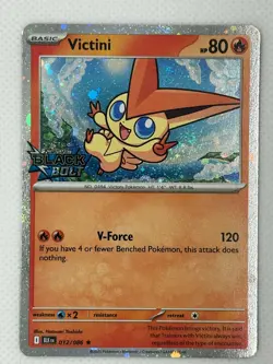 Victini - 012/086 - Cosmos Holo Stamped Promo Pokemon - Black Bolt - NM - Image 1