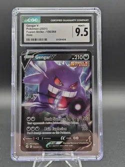 Gengar V #156/264 English CGC 9.5 2021 Pokemon Fusion Strike - Image 1