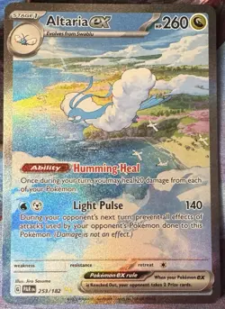 pokemon altaria ex 253/182 sv04 paradox rift holo special illustration rare - Image 1