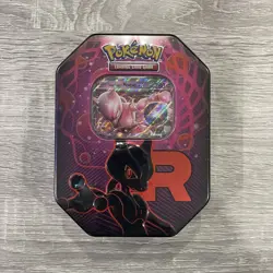Pokemon TCG: Team Rocket’s Mewtwo EX Tin - Brand New & Factory Sealed - Image 1