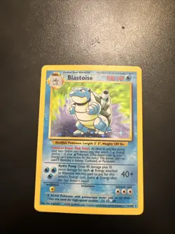 Pokemon TCG Blastoise 2/102 Holo Rare Base Set, Original LP - Image 1