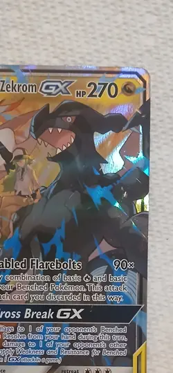 Pokemon Reshiram & Zekrom GX Sun & Moon Cosmic Eclipse Ultra Rare #157 N.M. - Image 4