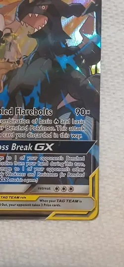 Pokemon Reshiram & Zekrom GX Sun & Moon Cosmic Eclipse Ultra Rare #157 N.M. - Image 5