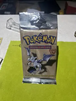 (Heavy) Long Crimped Pokemon Fossil Booster Pack. (22g) Sealed 742818061599 - Image 1