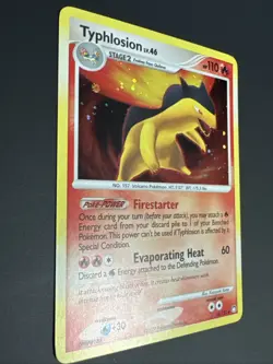 Pokemon TCG Typhlosion Mysterious Treasures 16/123 Cosmo Holo Rare 2007 - NM - Image 4