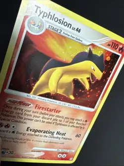 Pokemon TCG Typhlosion Mysterious Treasures 16/123 Cosmo Holo Rare 2007 - NM - Image 5