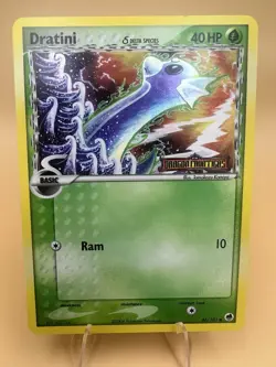 Dratini Delta Species 46/101 Dragon Frontiers Reverse Holo Stamp Pokemon #46 NM - Image 1