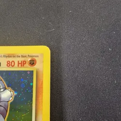 Pokemon TCG Brock's Rhydon Gym Heroes 2/132 Holo Unlimited Rare - Image 3