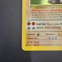 Pokemon TCG Brock's Rhydon Gym Heroes 2/132 Holo Unlimited Rare - Image 5