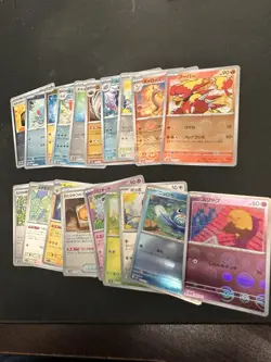 RANDOM LOT (123) - Pokemon Japanese 151 and English ALL Poke Ball Reverse Holos - Image 3