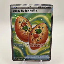Pokemon TCG Buddy-Buddy Poffin 167/132 Me01: Mega Evolution Full Art Holo NM - Image 1