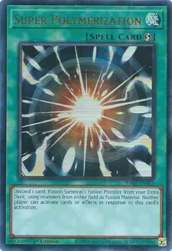 Yugioh! Super Polymerization - RA03-EN053 - Ultra Rare - 1st Edition Near Mint, - Image 1