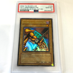 Yu-Gi-Oh! LOB #123 Left Arm of the Forbidden One 1st Edition PSA 10 (POP 63) - Image 5