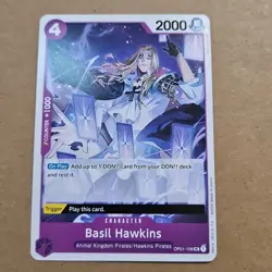 One Piece TCG - Basil Hawkins (OP01-106) Romance Dawn English NM TCG CCG - Image 1