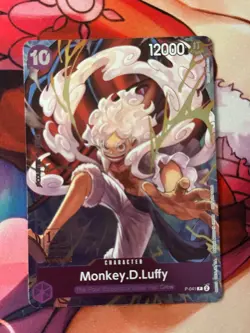 One Piece TCG Monkey.D.Luffy (041) (1st Anniversary Tournament) P-041 Foil Promo - Image 4