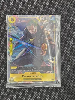 One Piece TCG Roronoa Zoro OP07-113 Super Rare Sealed Illustration Box Holo - Image 1