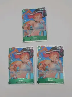 3x Nami OP14-031 SR Foil One Piece The Azure Sea's Seven OP TCG NM - Image 1