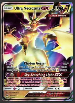 Ultra Necrozma GX - 95/131 - Pokemon Forbidden Light Sun Moon Ultra Rare Card LP - Image 1