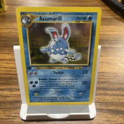 Azumarill 2/111 Neo Genesis Holo Rare Pokemon Card - MP - Image 1