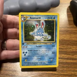Azumarill 2/111 Neo Genesis Holo Rare Pokemon Card - MP - Image 3