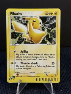 Pokemon Pikachu Black Star Promo 012 E-Reader Holo Card 2003 NEAR MINT+ WOTC LP - Image 1