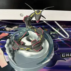 Pokemon Shiny Rayquaza Figure Hidden Fates Premium Card Holder - Image 1