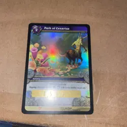World of Warcraft TCG Path of Cenarius Unused Loot Card - Image 1