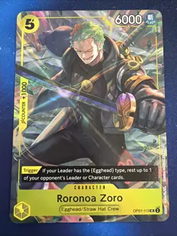 Roronoa Zoro (Illustration Box Vol.3) OP07-113 One Piece Promotion Cards Foil - Image 1