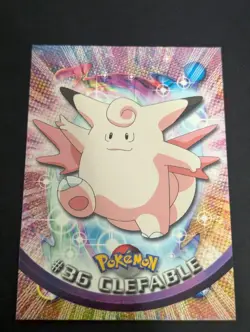 Topps Pokemon TCG Clefable #36 Black Logo TV Animation Edition Vintage Card NM - Image 1