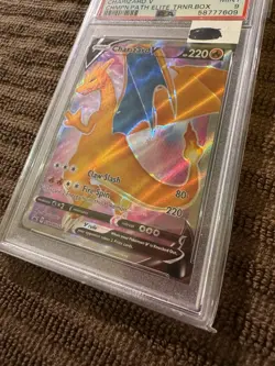 Pokemon Card Charizard V SWSH050 Champions Path Promo Holo PSA 9 - Image 2