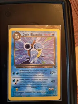 Pokemon Dark Blastoise TCG Card 20/82 MP Rare Non-Holo Unlimited - Image 1
