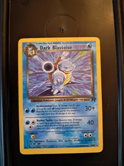 Pokemon Dark Blastoise TCG Card 20/82 MP Rare Non-Holo Unlimited - Image 2