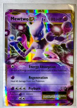 MEWTWO EX 52/108 Ultra Rare Evolutions Pokemon Card Near Mint REGULAR - Image 1