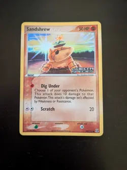 Sandshrew Reverse Holo Card 82/113 Delta Species Pokemon NM - Image 1
