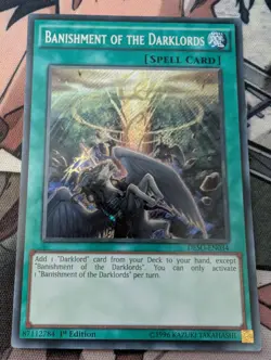 Banishment of the Darklords DESO-EN034 Yu-Gi-Oh! Card Secret Rare 1st Edition - Image 1